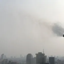 Water Mist System Alat Penyemprot Kabut Air untuk Mengurangi Polusi Udara